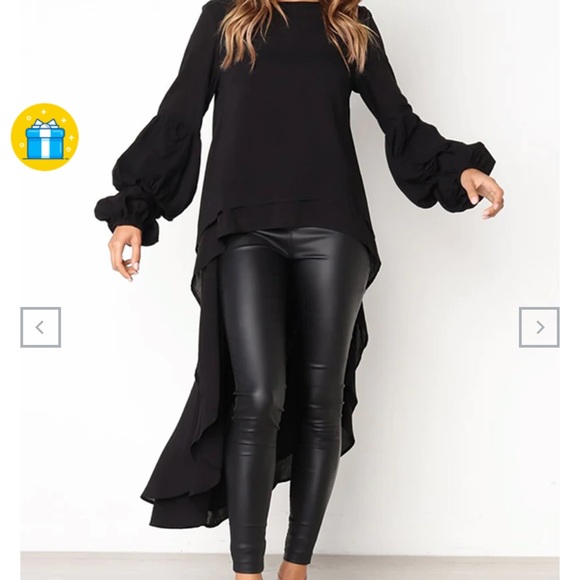 Ladies Boho hi-low blouse - Picture 6 of 6